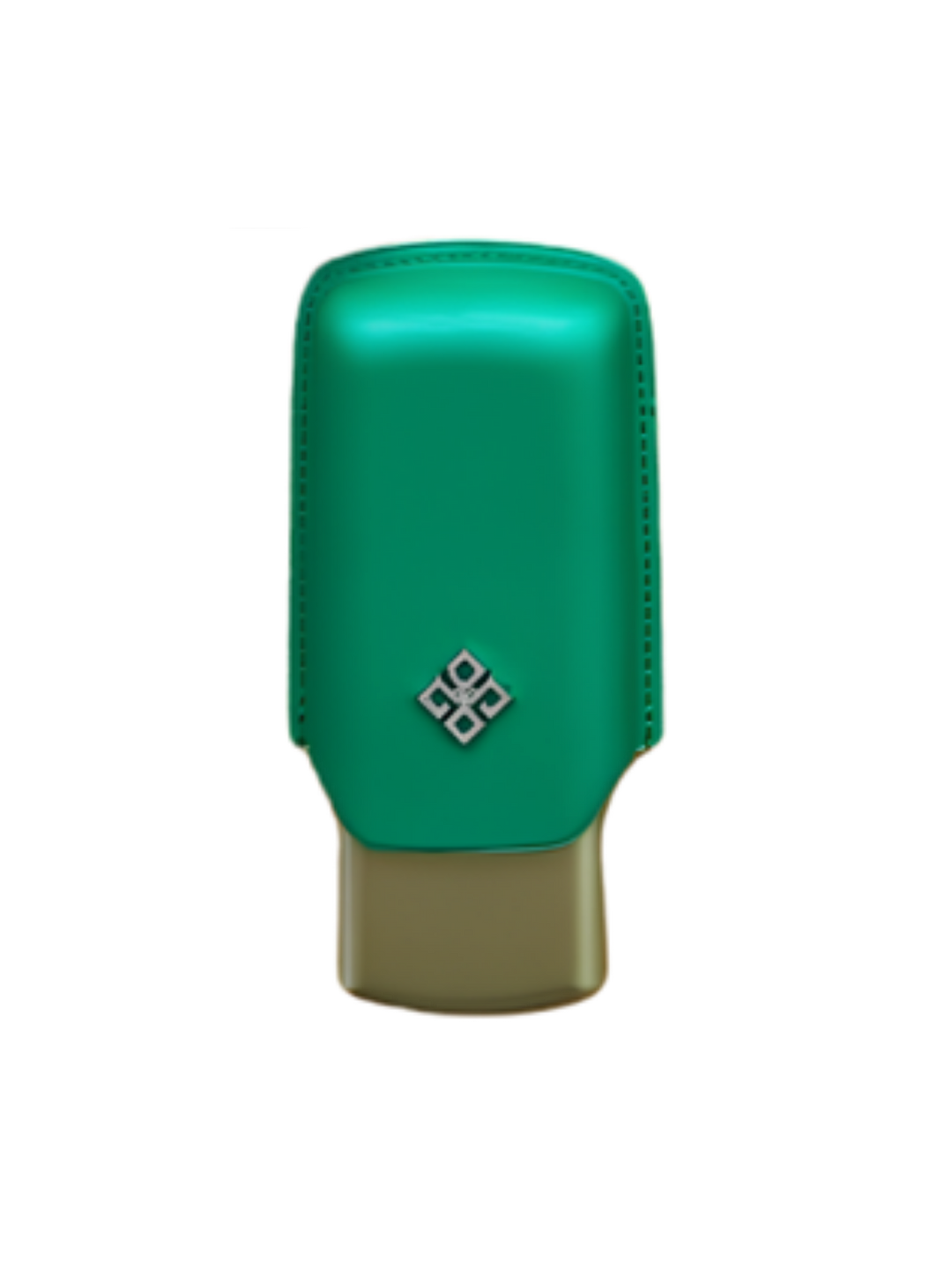Alestimo Humiport Cigar Case Green Leather &amp; Gold Aluminium