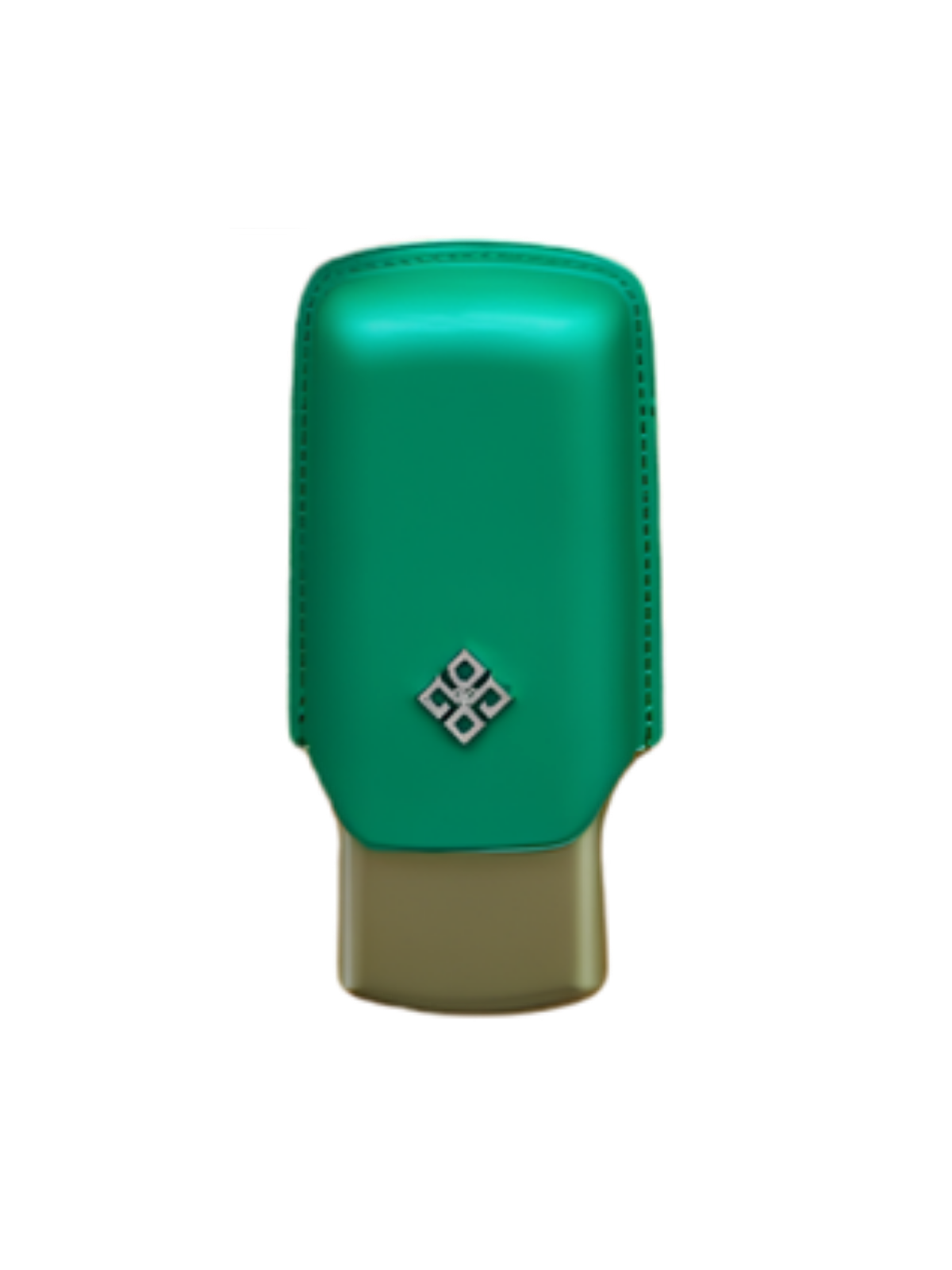 Alestimo Humiport Cigar Case Green Leather & Gold Aluminium