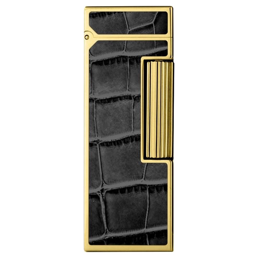 Alfred Dunhill Rollagas Alligator Gold Plated Black - Coming Soon