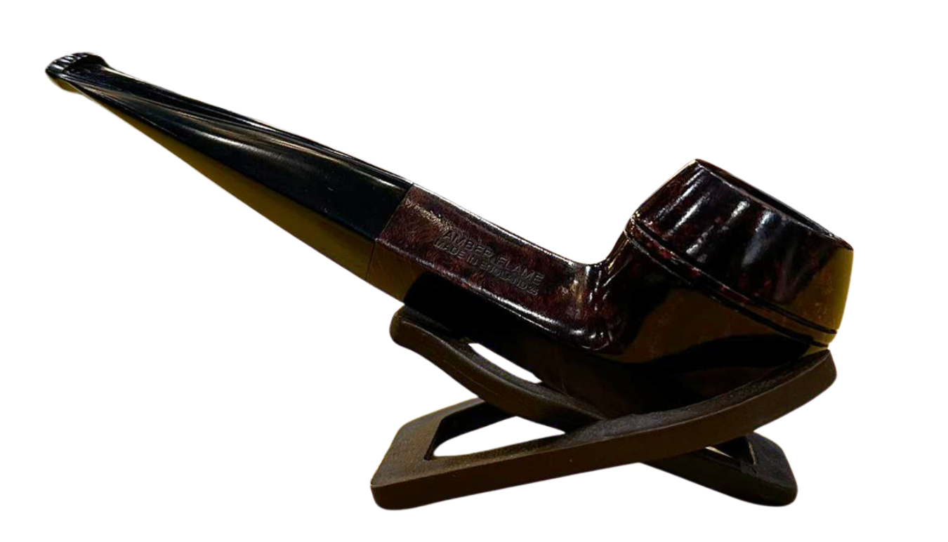 Alfred Dunhill White Spot Amber Flame Straight Pipe