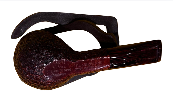 Alfred Dunhill White Spot Cumberland Pipe GP4 Apple - 4901