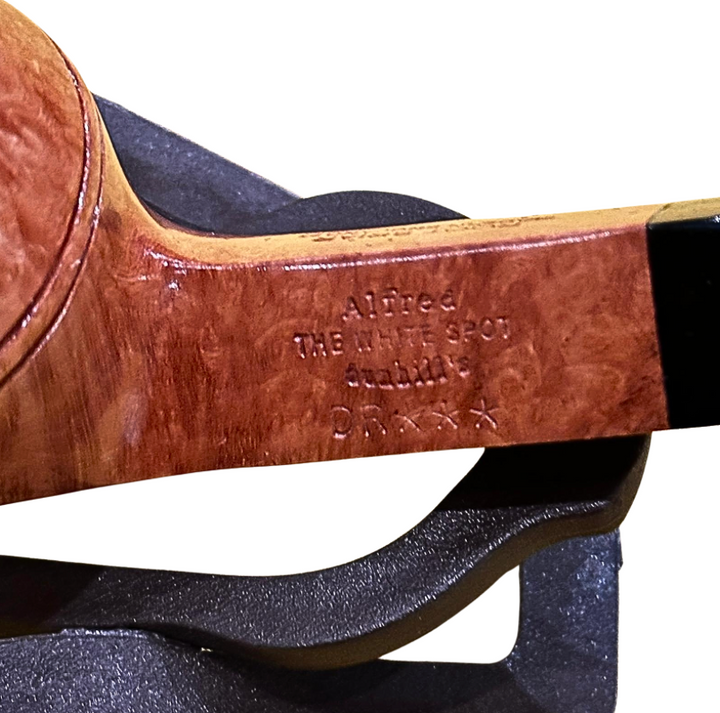 Alfred Dunhill White Spot Straight Grain Pipe 3-Star