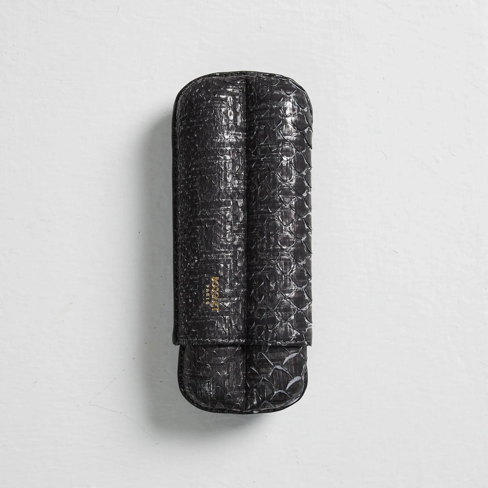 Bosquet Paris Genuine Python Leather Cigar Case - 2 Finger