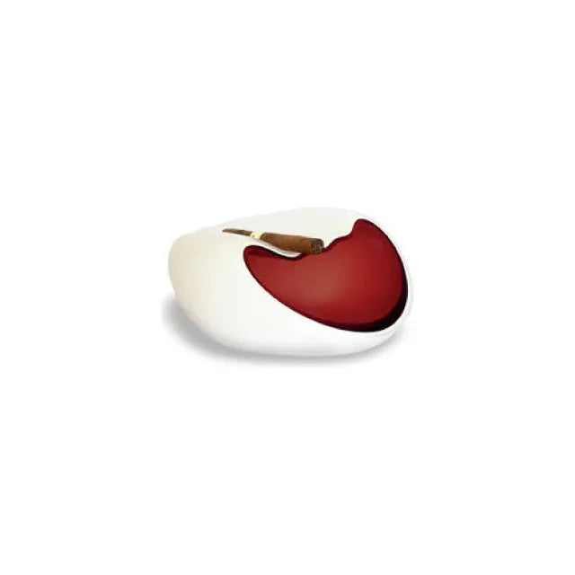 Bosquet Paris Handmade Crystal Cigar Ashtray Red