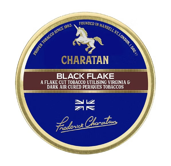 Charatan Black Flake Pipe Tobacco 50g