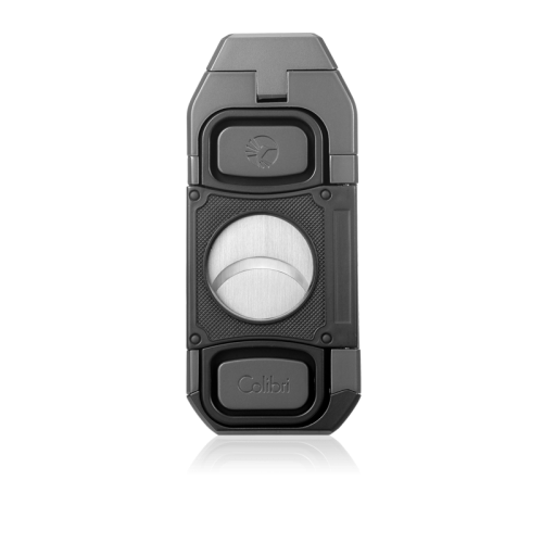 Colibri Boss III Gunmetal &amp; Black Triple Jet Lighter &amp; Cutter back 