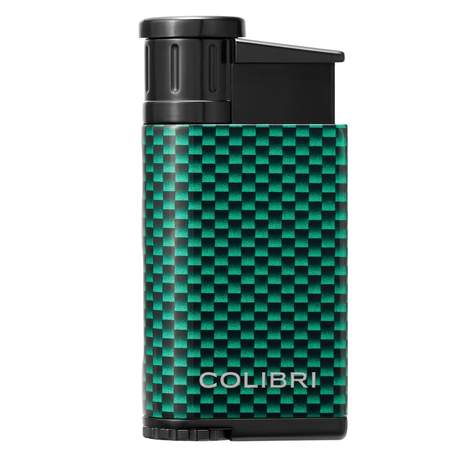 Colibri Evo Carbon Fibre Green Cigar Lighter