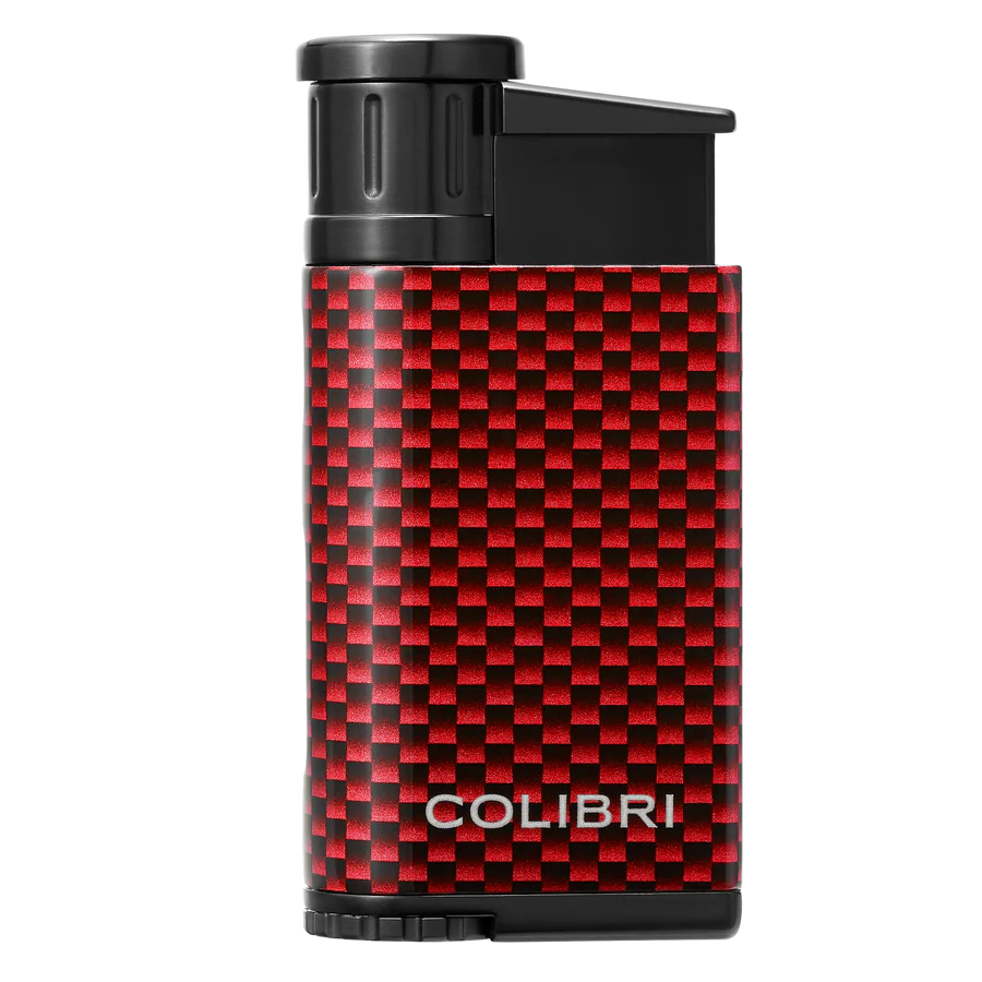 Colibri Evo Carbon Fibre Red Cigar Lighter