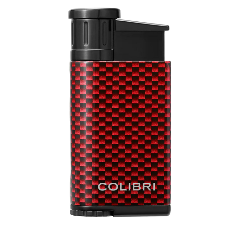 Colibri Evo Carbon Fibre Red Cigar Lighter