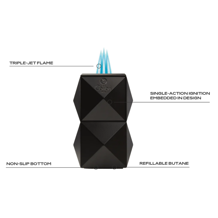 Colibri Quasar Table Lighter Gunmetal