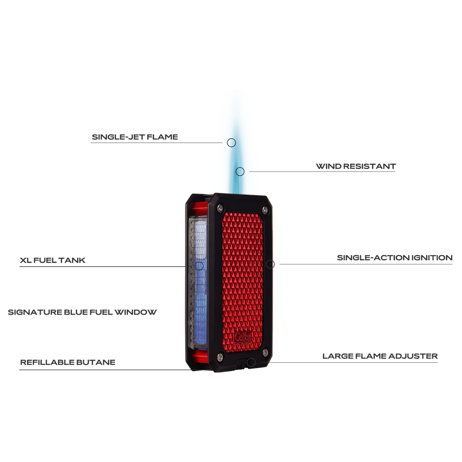 Colibri Rally Cigar Lighter Features