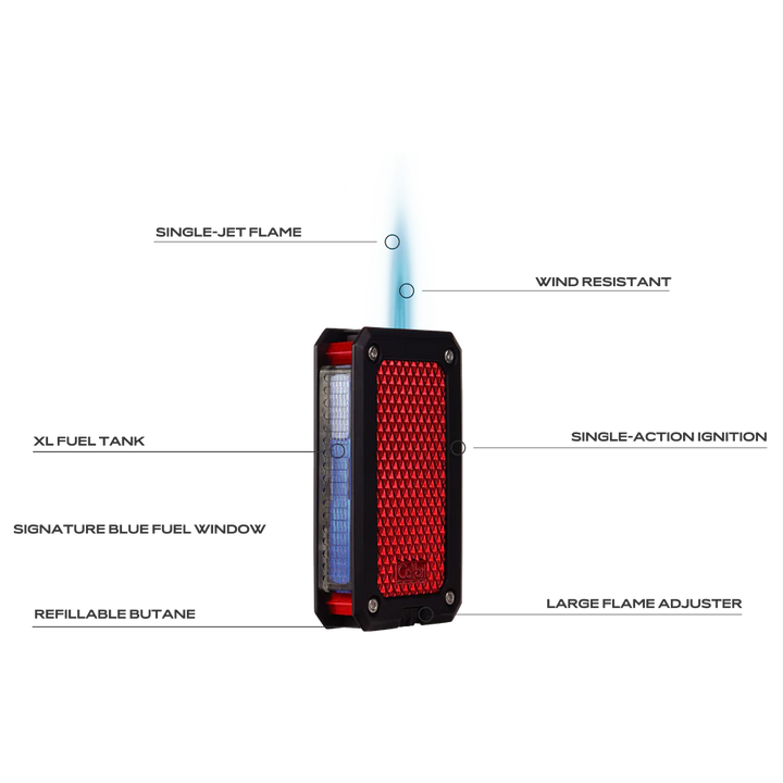 Colibri Rally Cigar Lighter Features