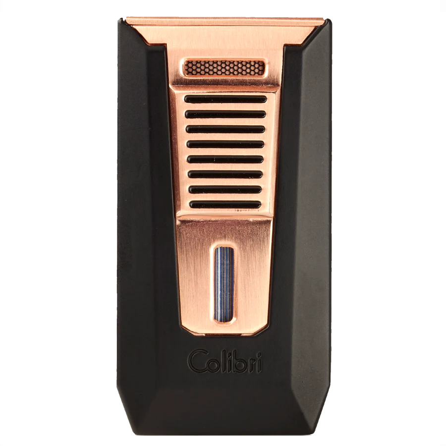 Colibri Slide Black &amp; Rose Gold Cigar Lighter