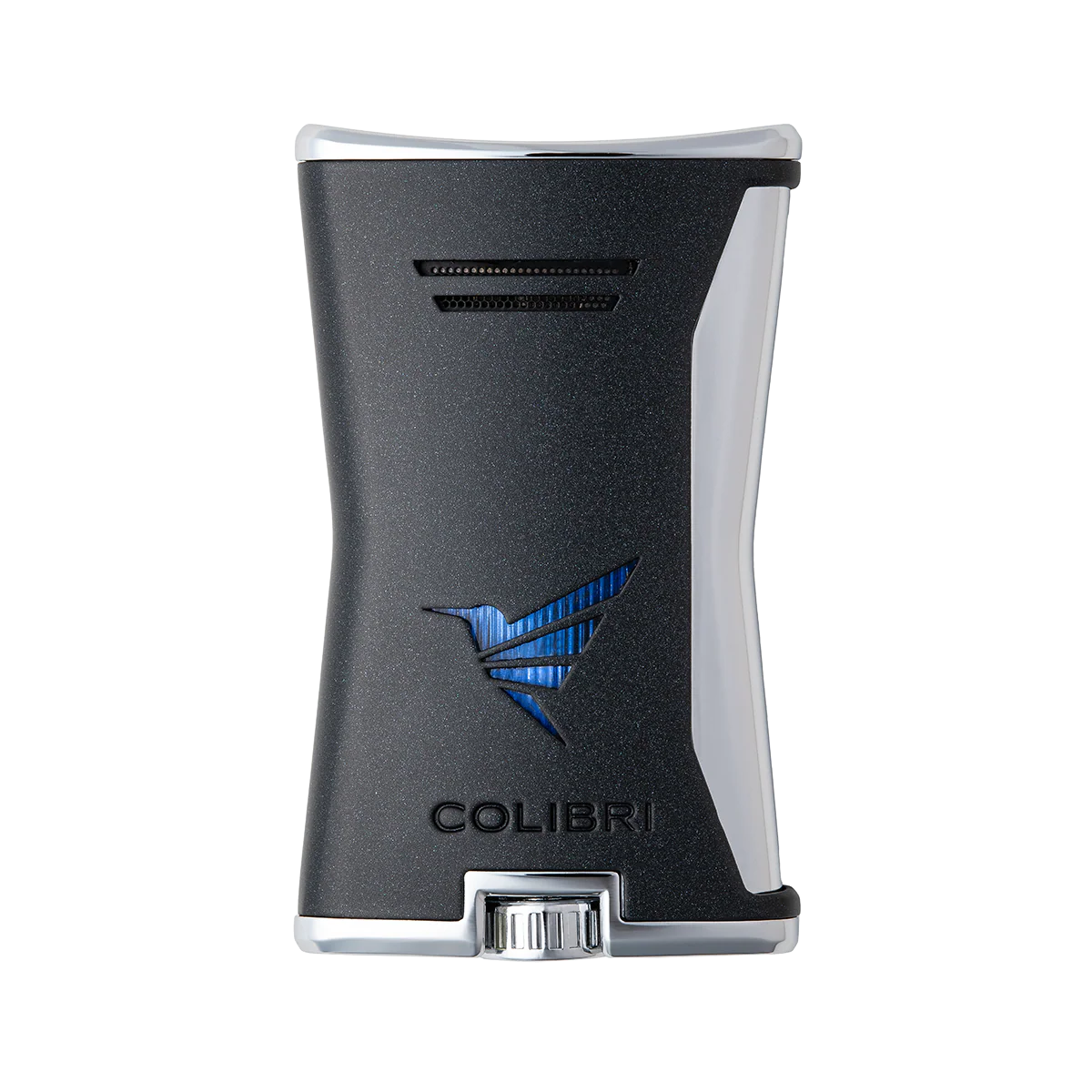 Colibri Slim Cigar Lighter Black & Chrome – No6Cavendish