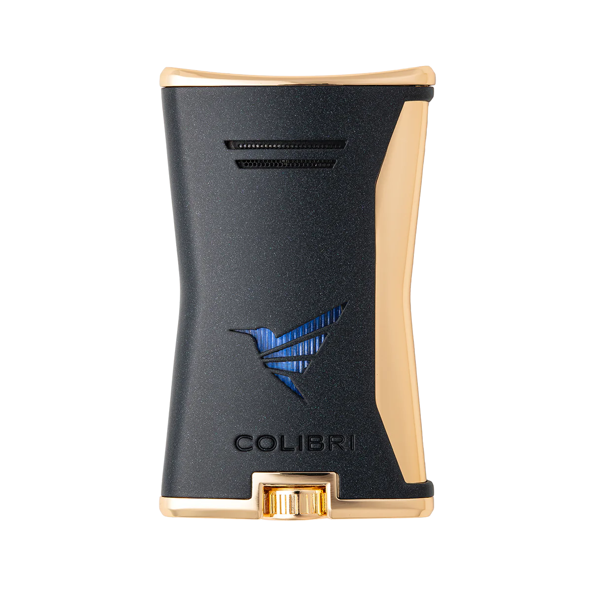 Colibri Slim Cigar Lighter Black & Gold