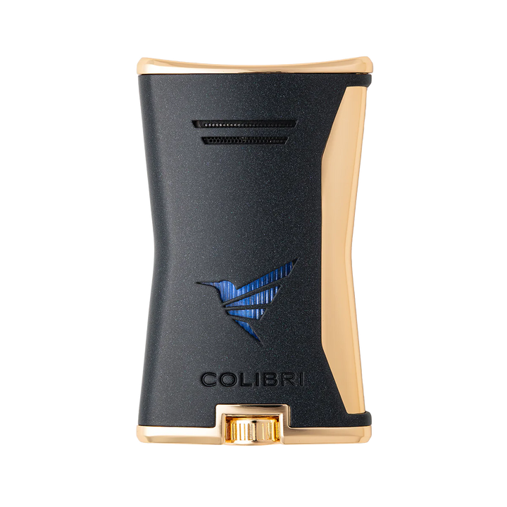 Colibri Slim Cigar Lighter Black &amp; Gold