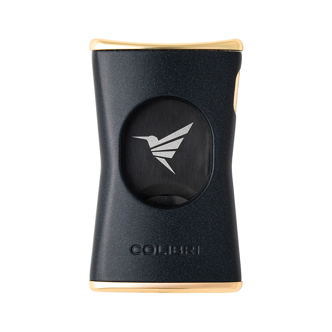 Colibri Slim Straight Cigar Cutter Black &amp; Gold