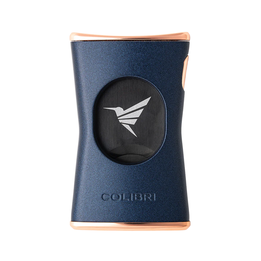 Blue and rose gold lighter with &