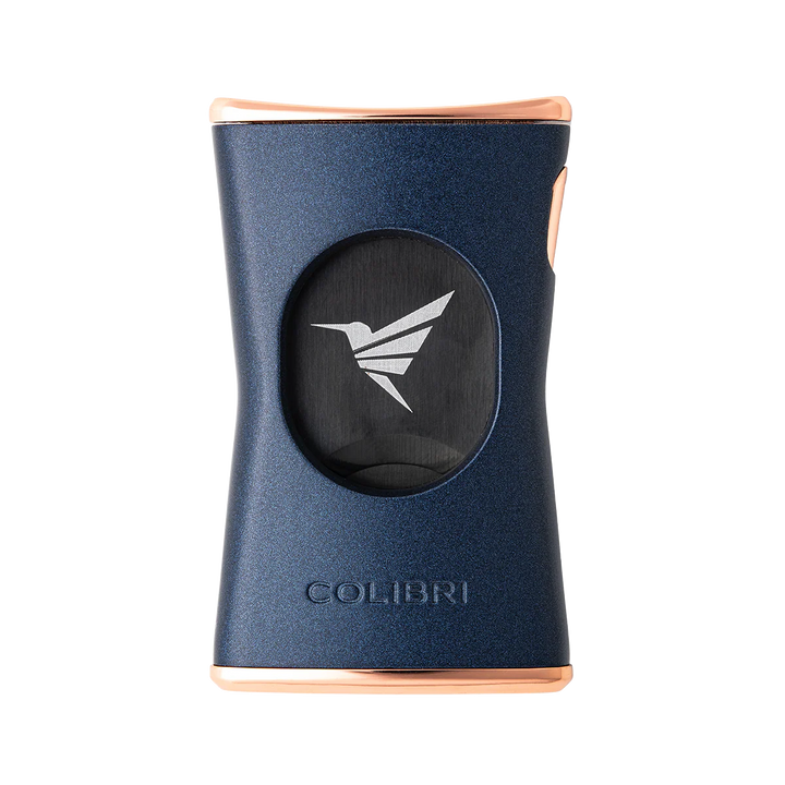Blue and rose gold lighter with &