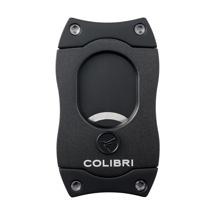 Colibri Straight Black &amp; Black Cigar Cutter