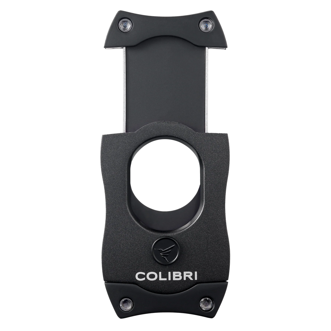 Colibri Straight Black &amp; Black Cigar Cutter