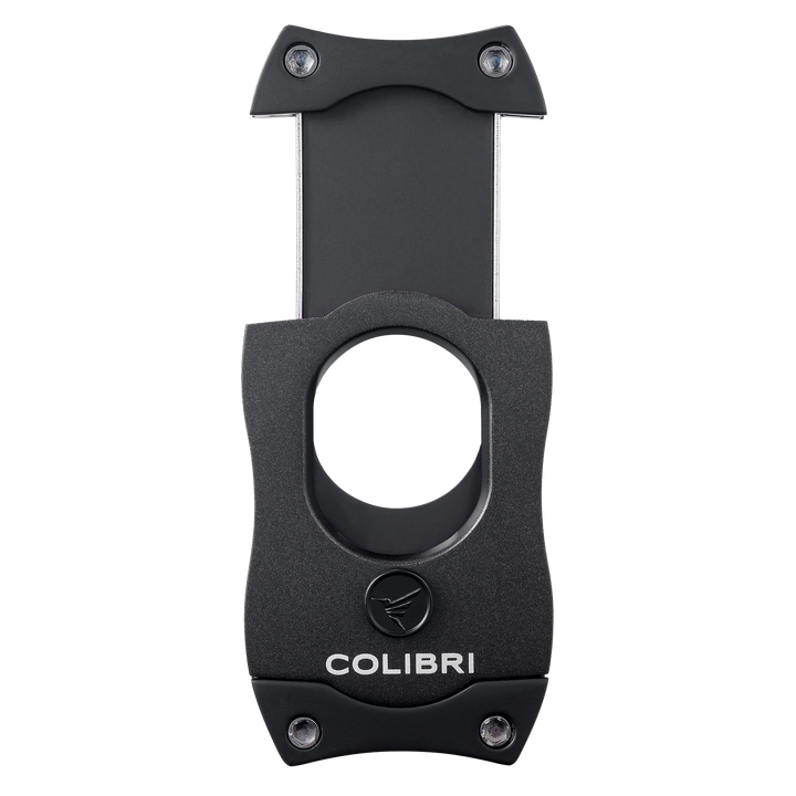 Colibri Straight Black &amp; Black Cigar Cutter