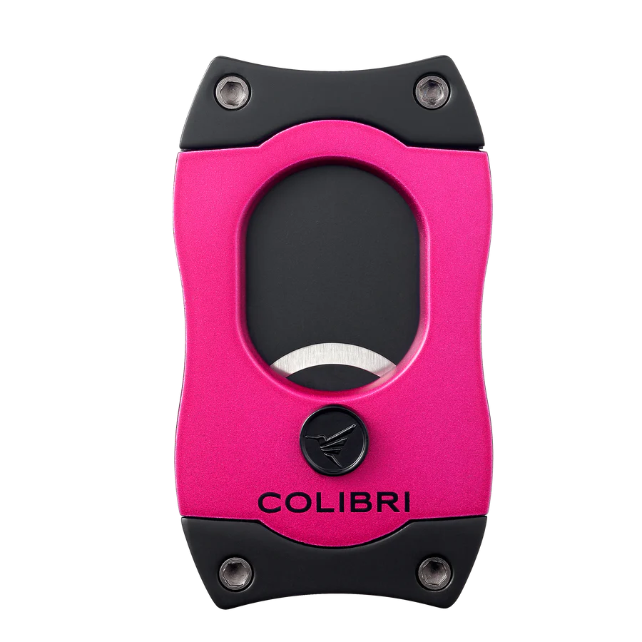 Colibri Straight Pink & Black Cigar Cutter