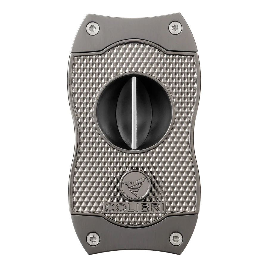 Colibri V Cut Diamond Gunmetal Cigar Cutter
