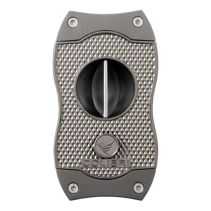 Colibri V Cut Diamond Gunmetal Cigar Cutter