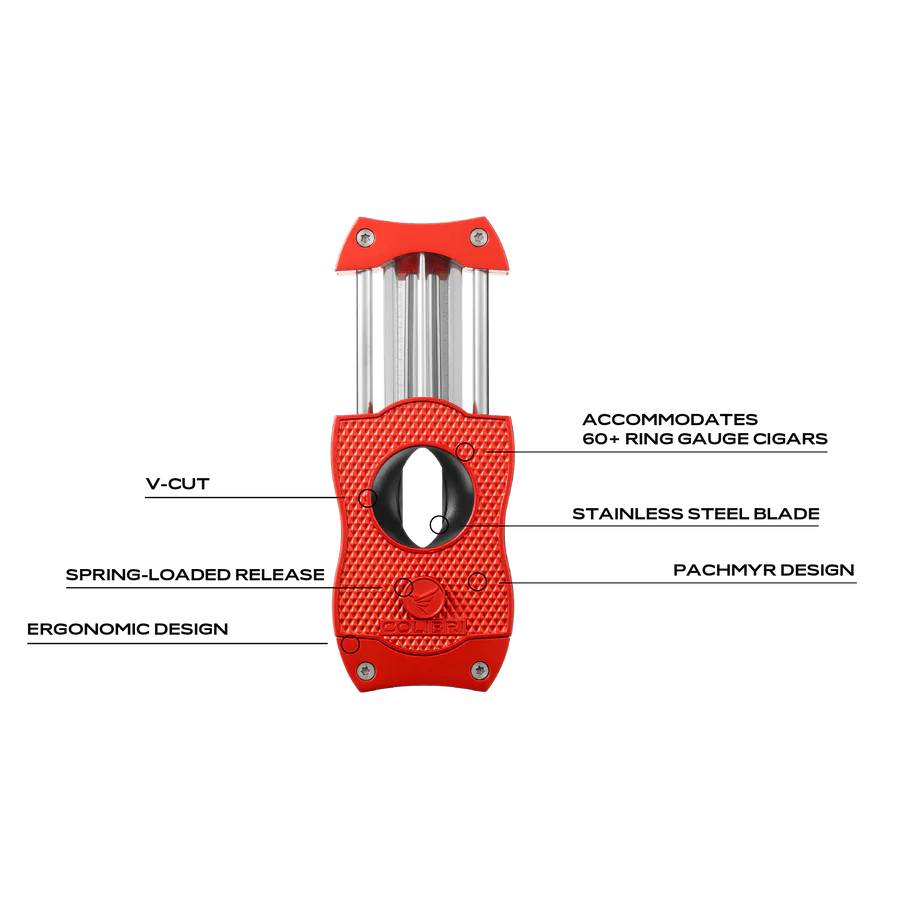 Colibri V Cut Diamond Black Cigar Cutter