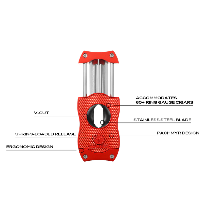 Colibri V Cut Diamond Black Cigar Cutter
