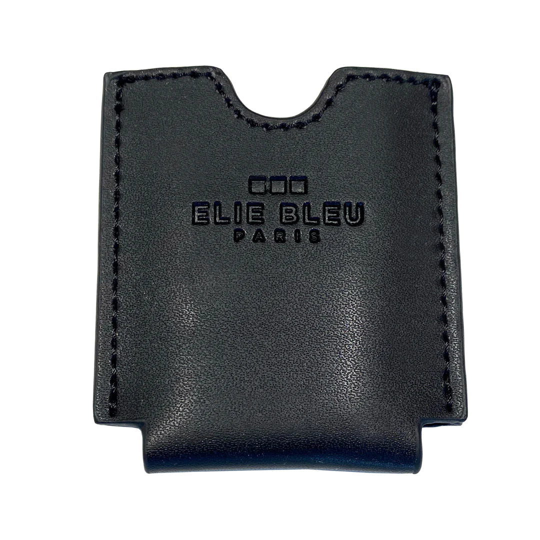 Elie Bleu Cigar Cutter Case Black Leather