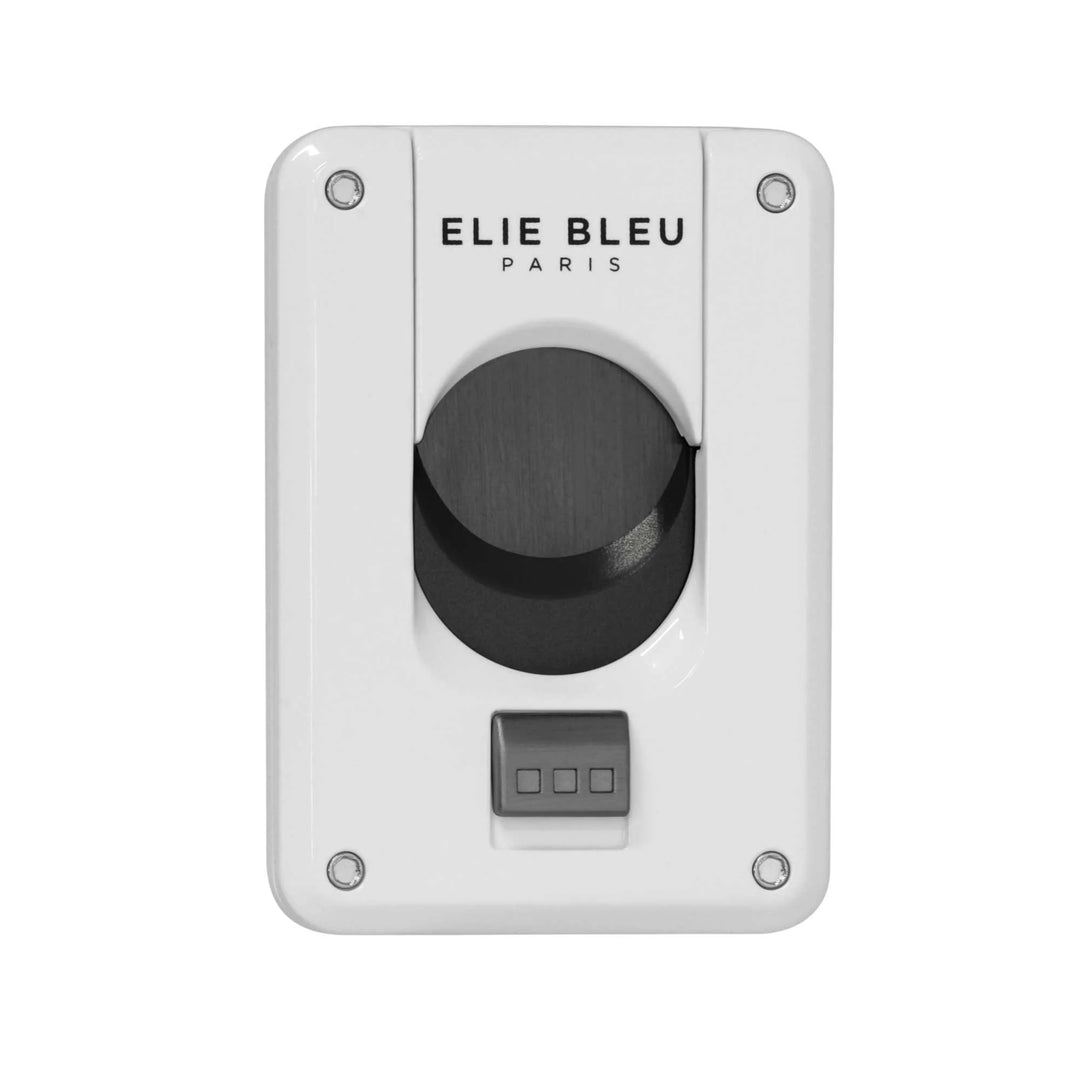 Elie Bleu Cigar Cutter Double Blade White &amp; Black Blade