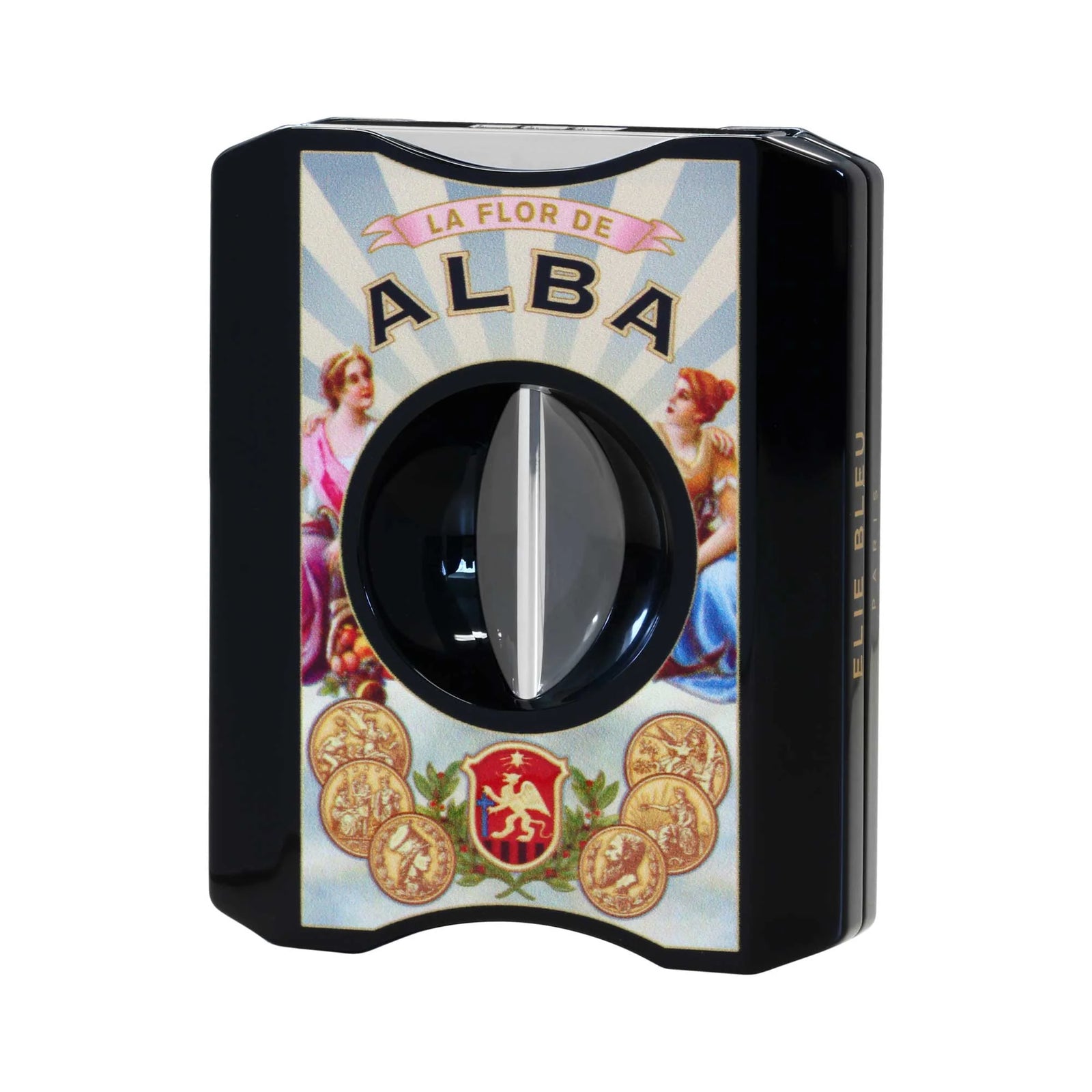 Elie Bleu Cigar Cutter V Cut Alba Black