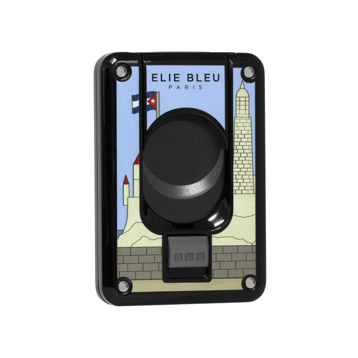 Elie Bleu Cigar Cutter "Casa Cubana" Black lacquer