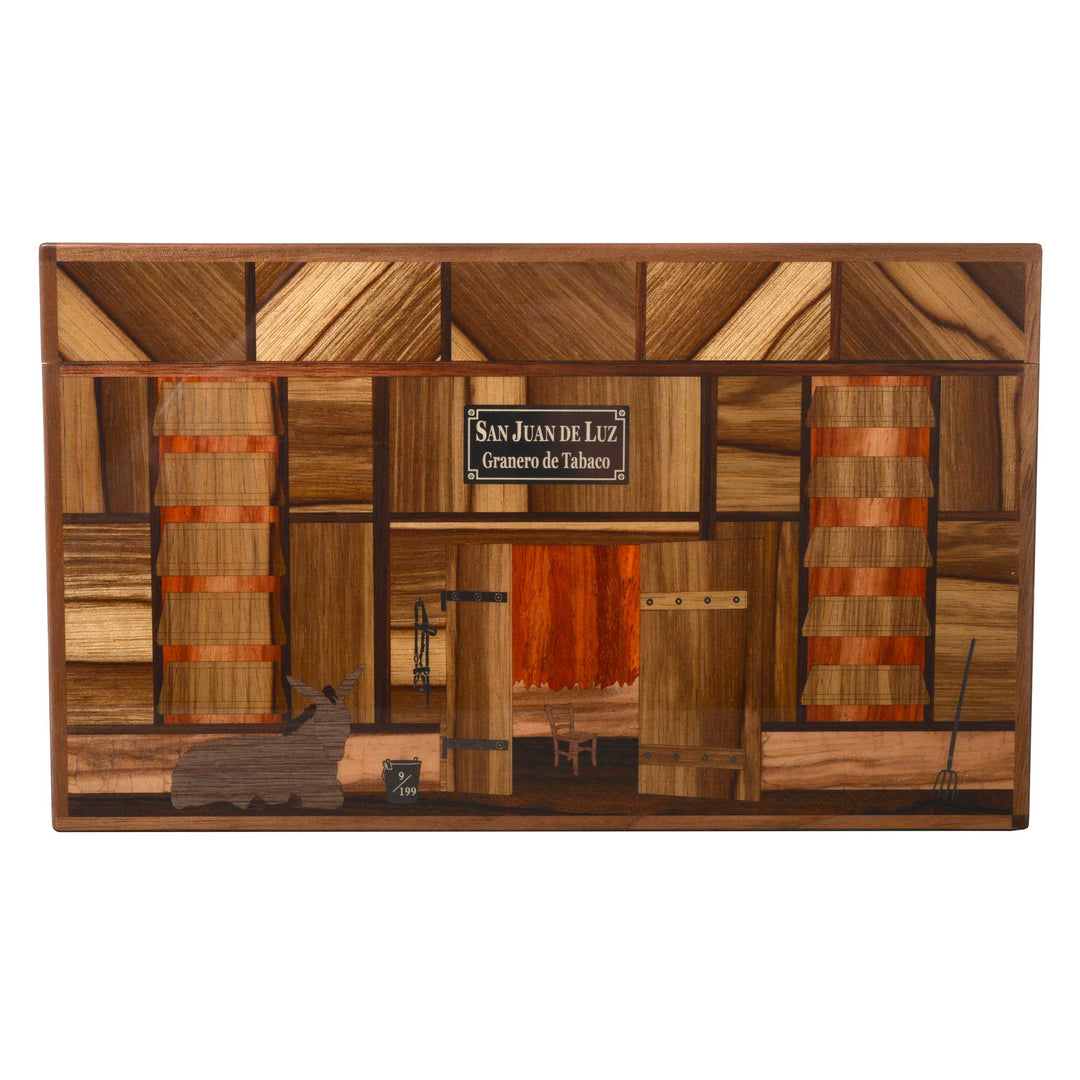 Elie Bleu Cigar Humidor "El Secador Limba St Jean de Lu" 75 Cigars