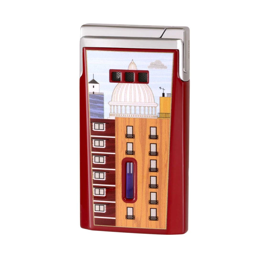 Elie Bleu J-15 Cigar Lighter Casa Cubana Red