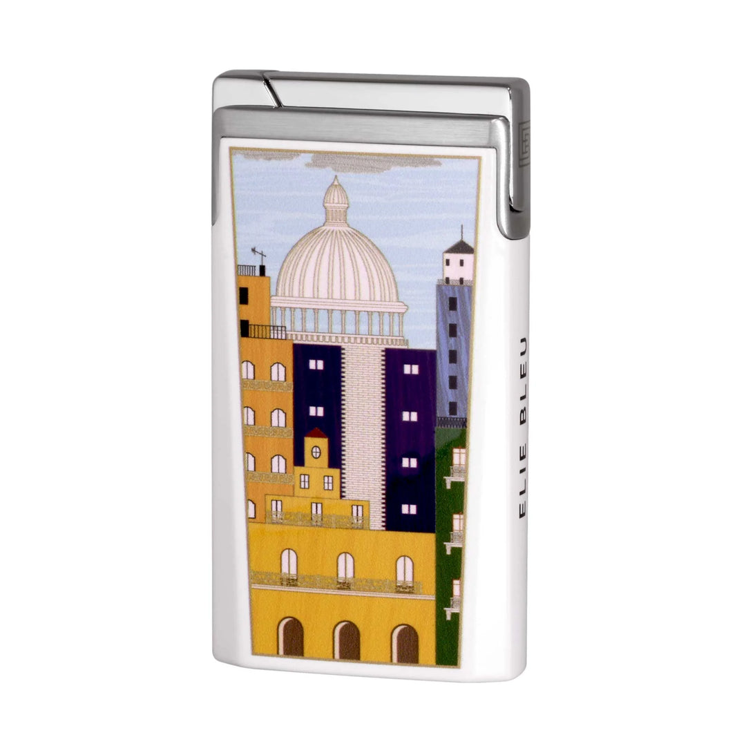Elie Bleu J-15 Cigar Lighter Casa Cubana White