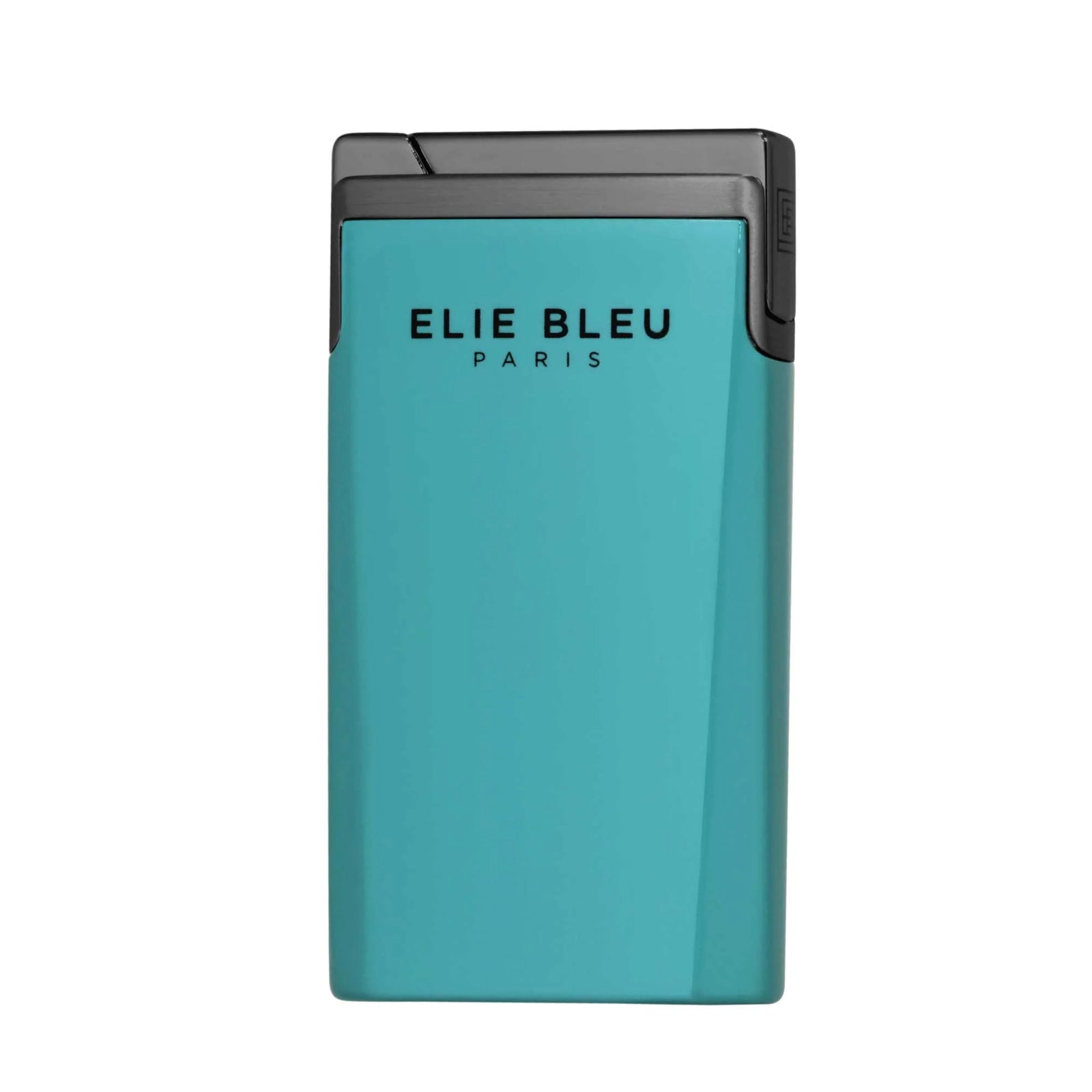 Elie Bleu J-15 Cigar Lighter Jet Flame Teal Lacquer Gunmetal