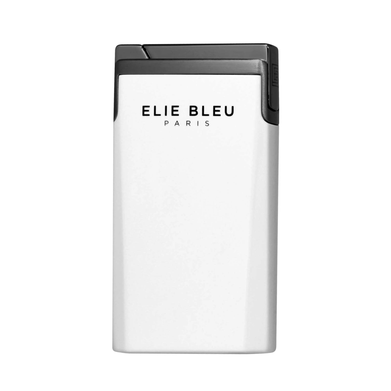 Elie Bleu J-15 Cigar Lighter Jet Flame White Lacquer Gunmetal