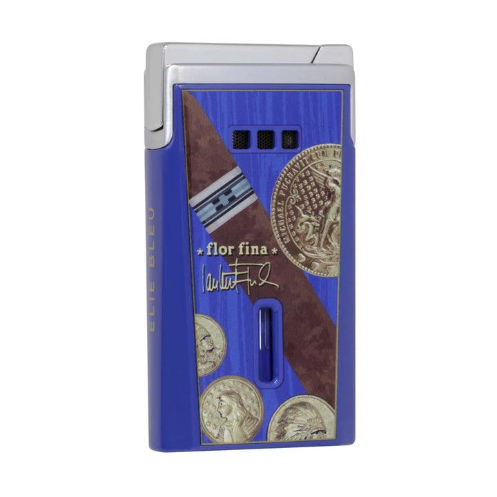Elie Bleu J-15 Cigar Lighter Medal Blue back