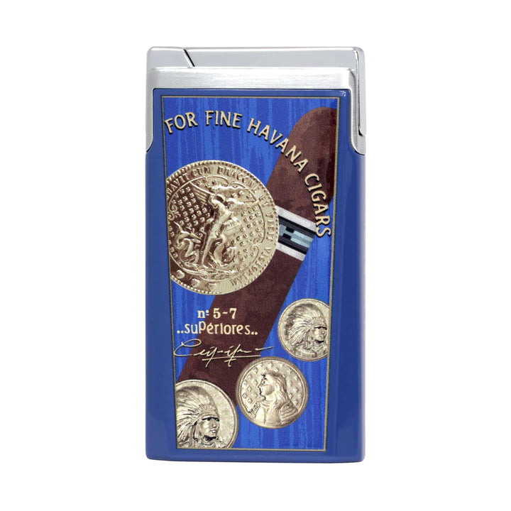 Elie Bleu J-15 Cigar Lighter Medal Blue