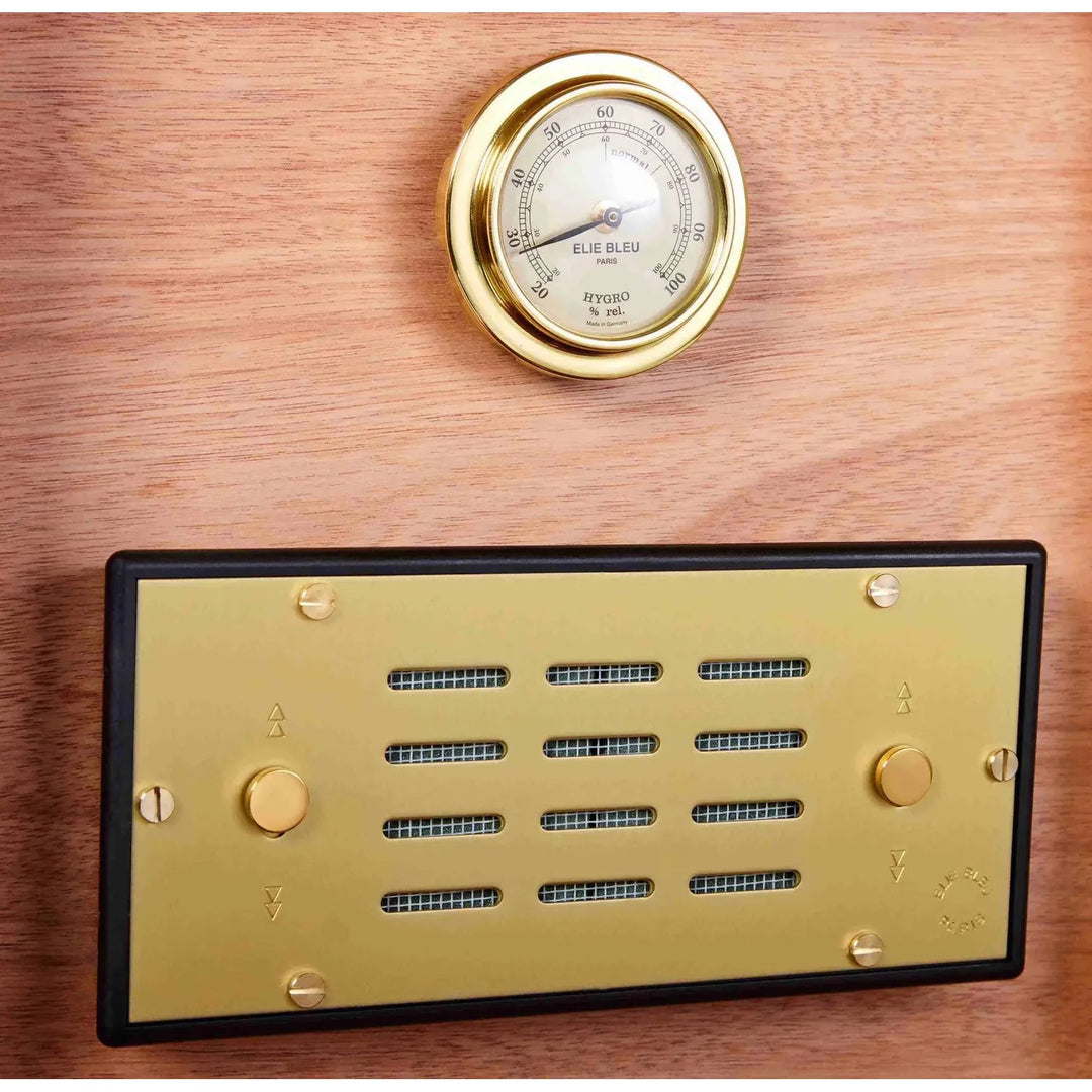 Elie Bleu Wooden Cigar Humidor "Flat Bubinga (75 Cigars)