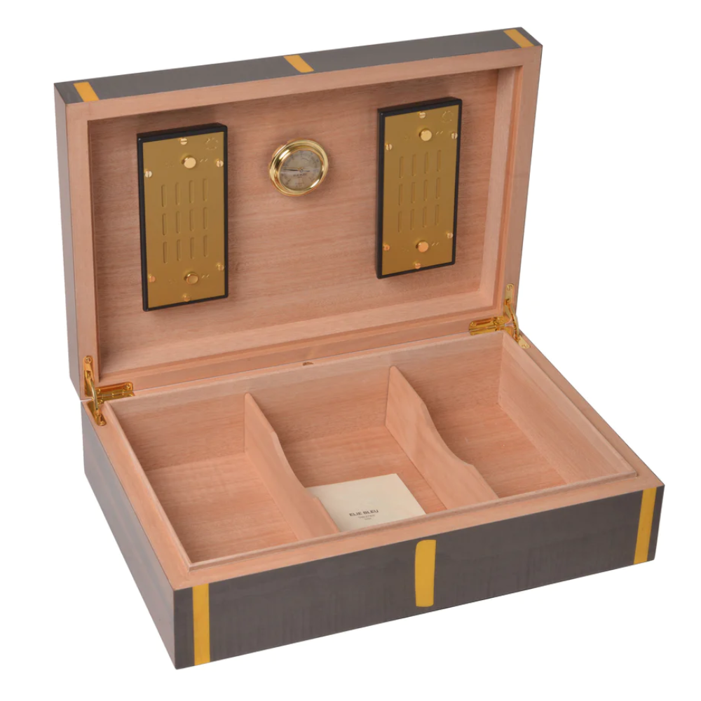 Elie Bleu Wooden Cigar Humidor "Route 66" Twilight (110 cigars)