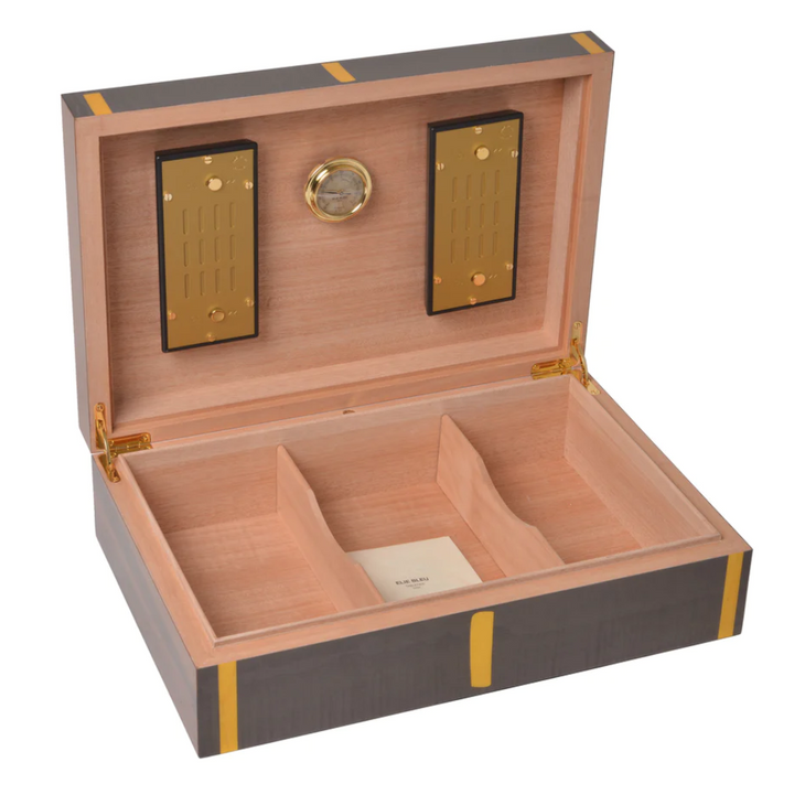 Elie Bleu Wooden Cigar Humidor "Route 66" Twilight (110 cigars)