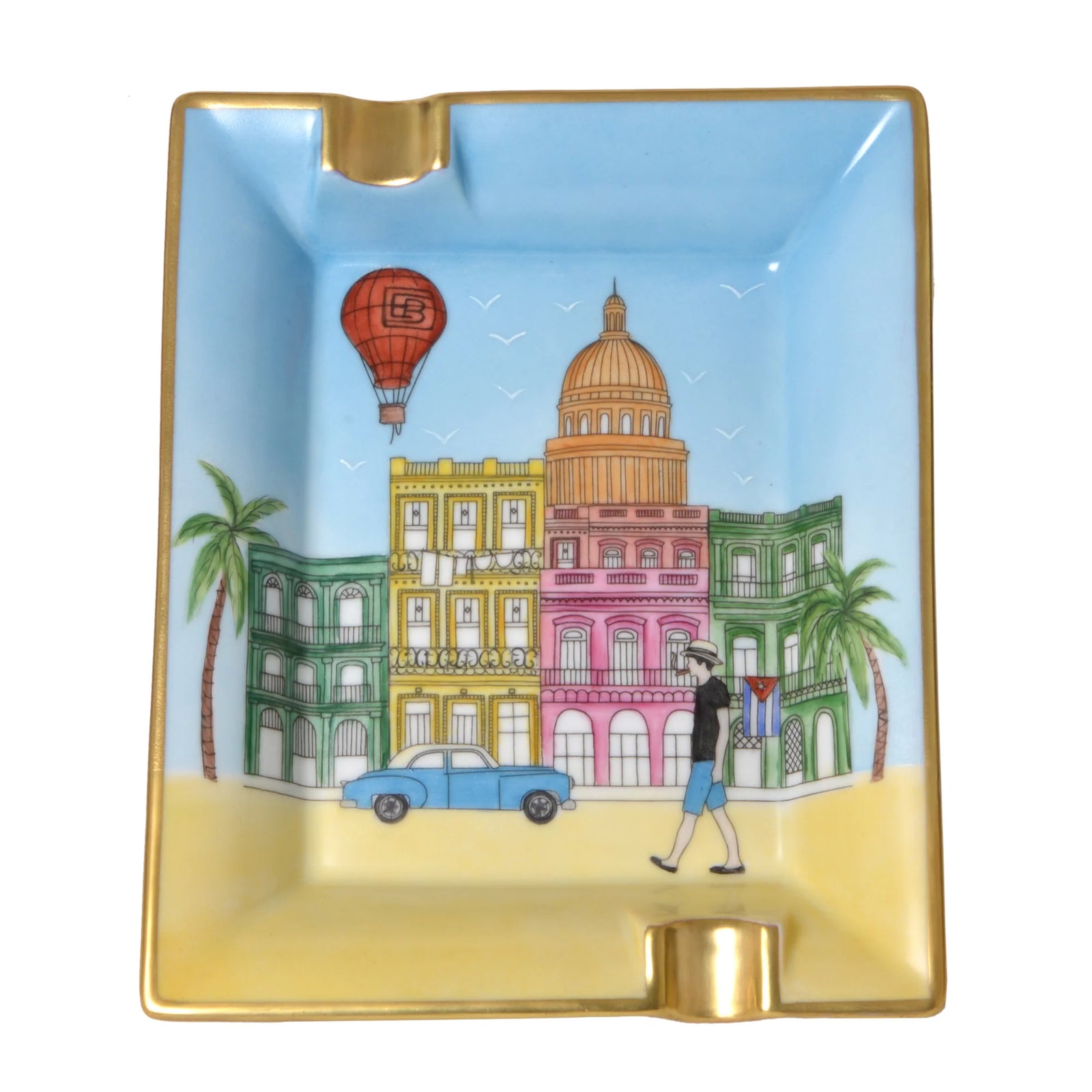 Elie Bleu Casa Cubana Hand Painted Ashtray - The Capitol