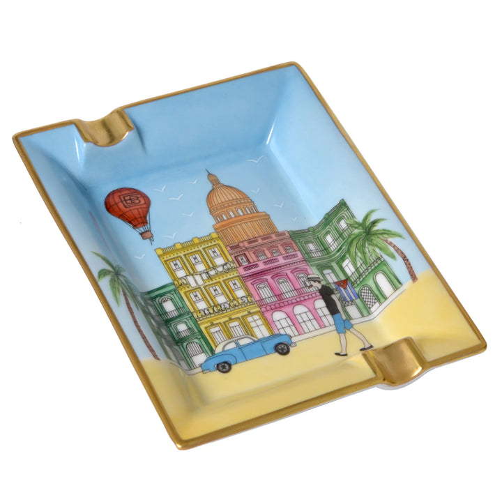Elie Bleu Casa Cubana Hand Painted Ashtray - The Capitol