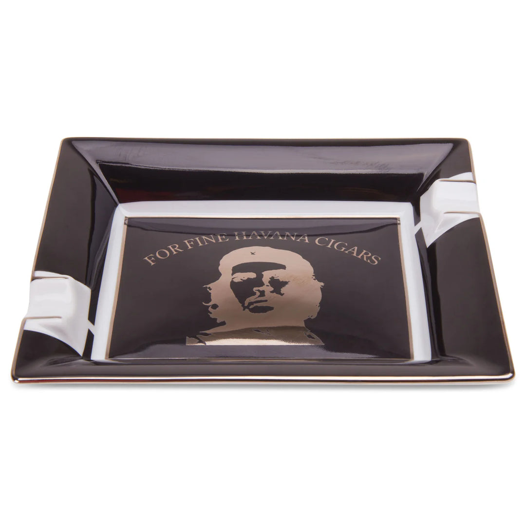 Elie Bleu Porcelain Cigar Ashtray "CHE" Black