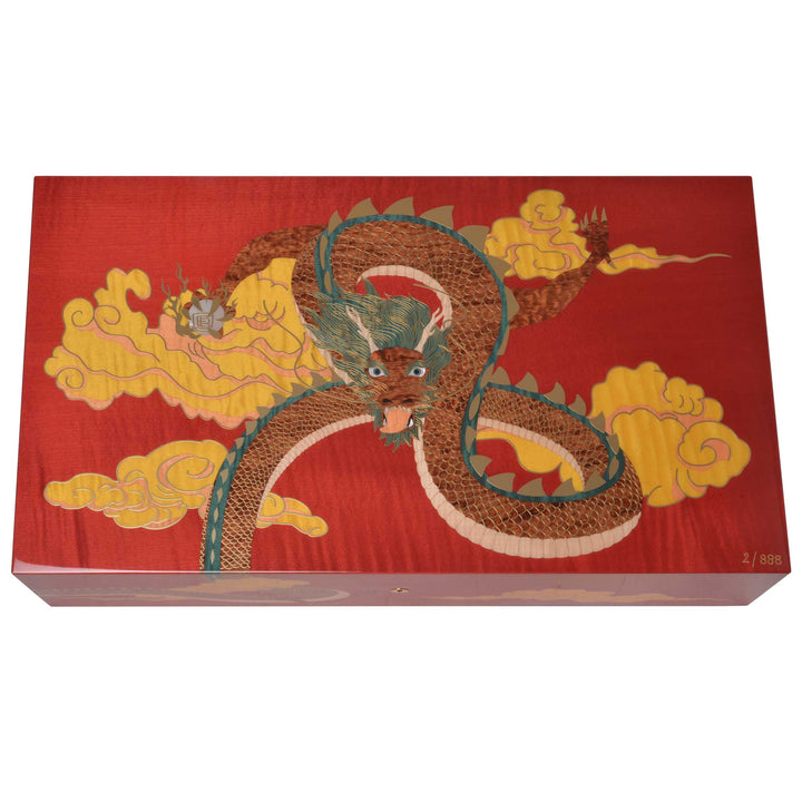 Elie Bleu Wooden Cigar Humidor Year of the Dragon - 250 Cigars