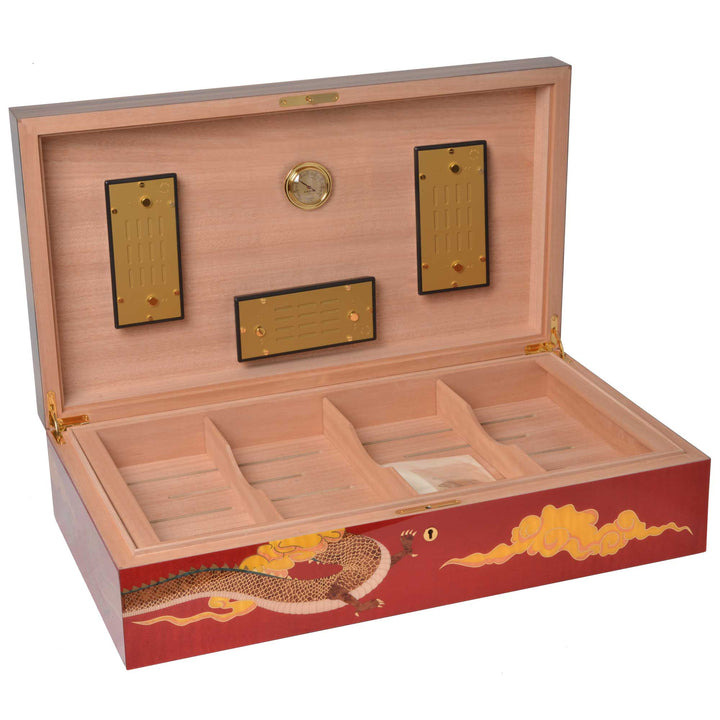 Elie Bleu Wooden Cigar Humidor Year of the Dragon - 250 Cigars